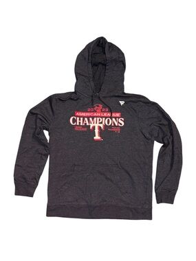 Texas Rangers 2023 American League Champions Heather Gray Hoodie